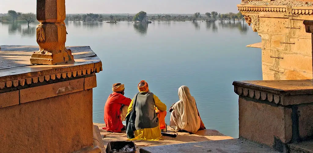Sagar Lake view in Jaisalmer, India