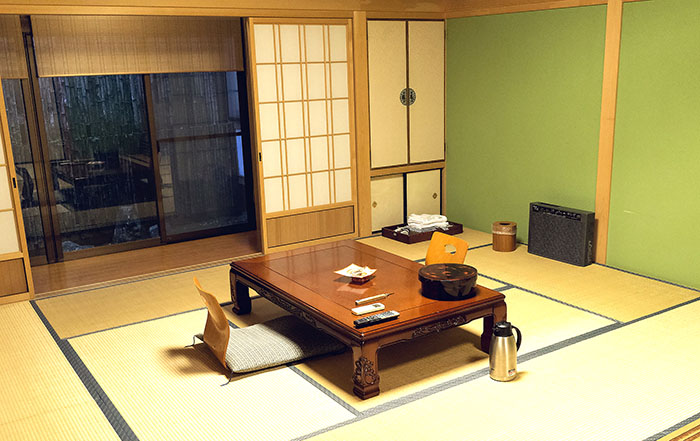 Fudoin omnastery guest room in Koyasan, Japan