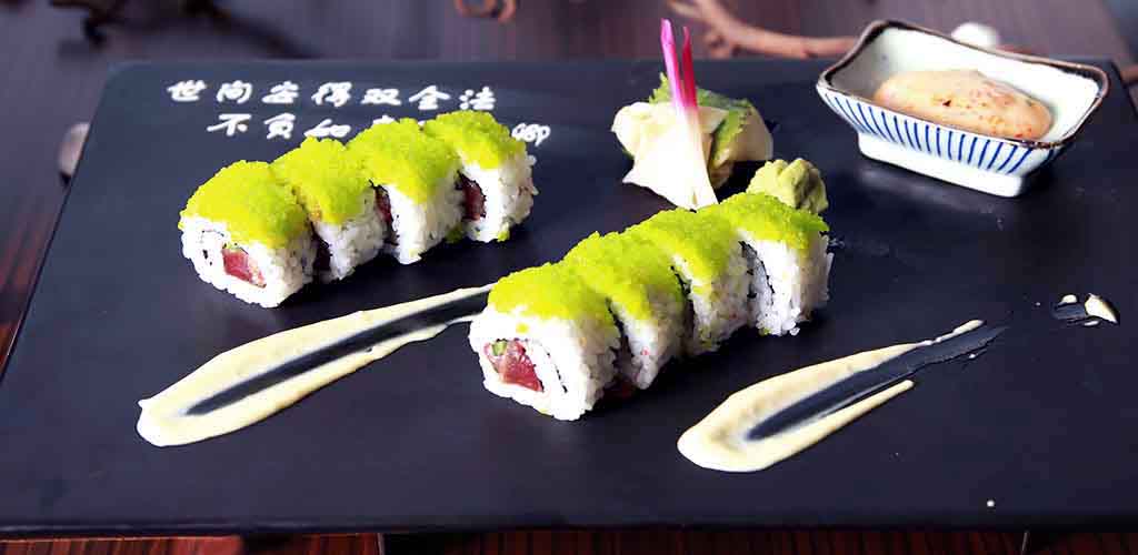 Roe sushi in Tokyo, Japan