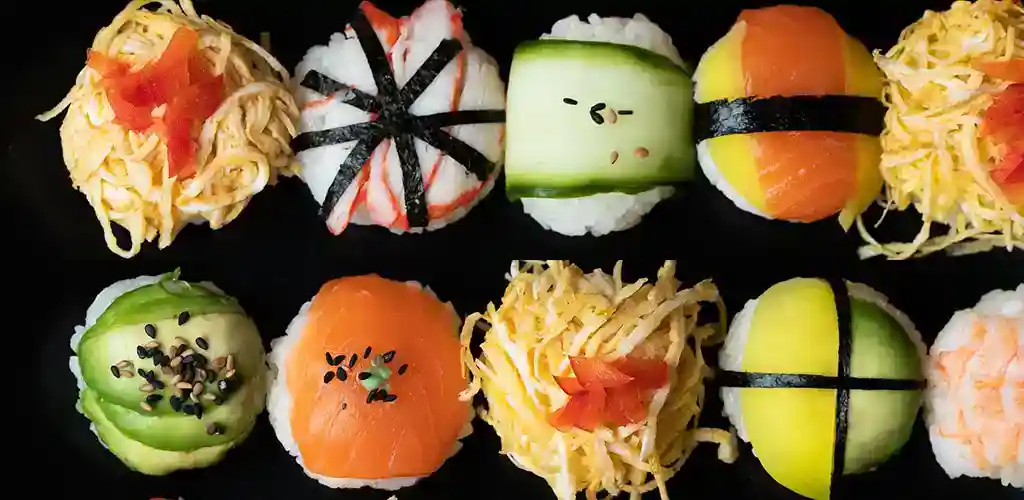 Japanese sushi balls in Japan