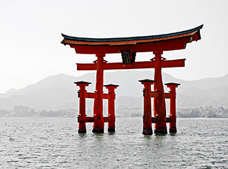 Lake Biwa, Japan Torii Gate