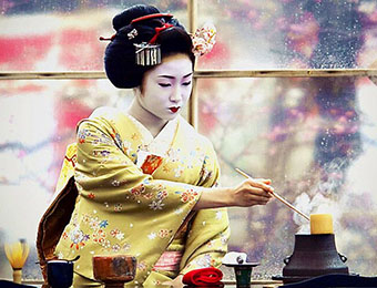 Japanese tea ceremony in Kyoto