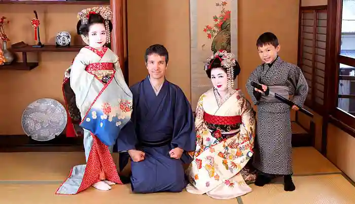 Meeting a geisha in Japan