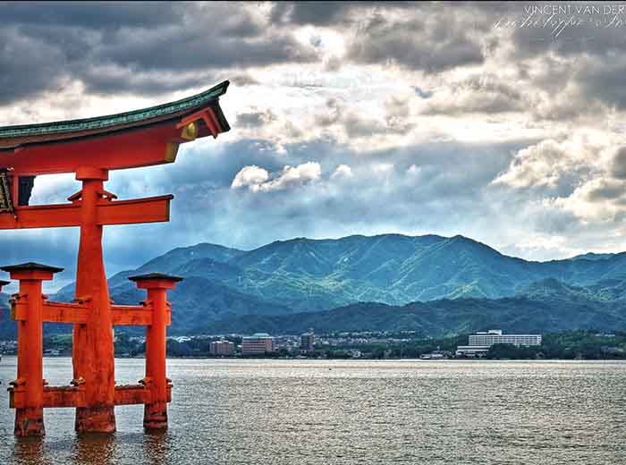 miyajima torii gate in Japan