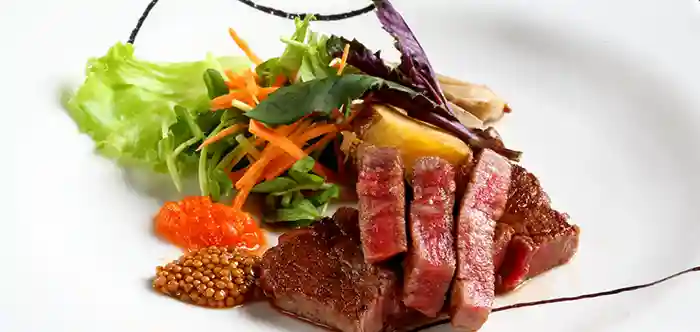  Takachiho beef dish at Shinsen ryokan in Japan