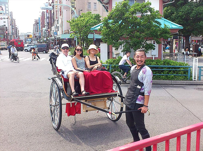 Rickshaw ride in Asakusa