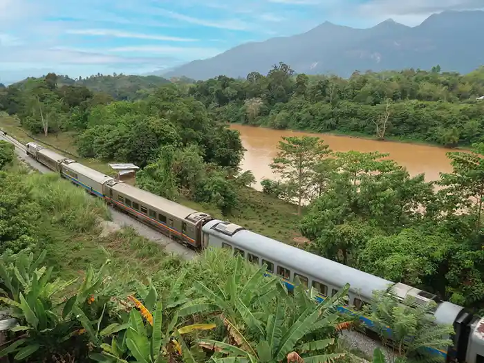 Belmond luxury train in Malaysian jungle