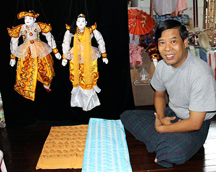 puppet show in Myanmar