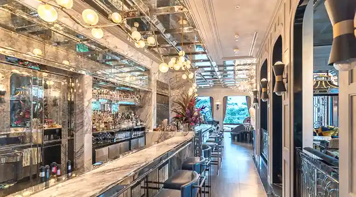 Bar at Capella luxury hotel in Bangkok, Thailand