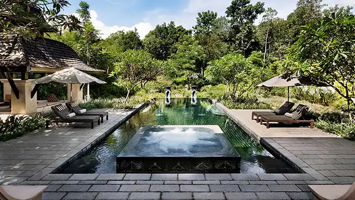 Private pool villa at the Four Seasons resort Chiang Mai, Thailand