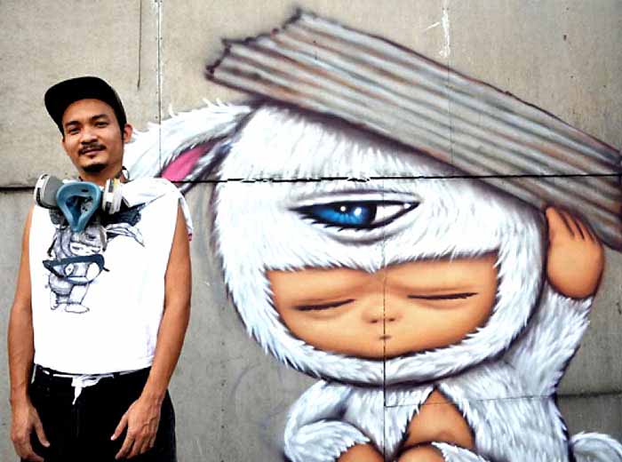 Bangkok street artist