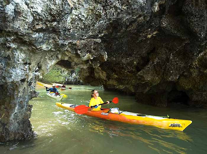 Kayaking in Southern Thailand cave