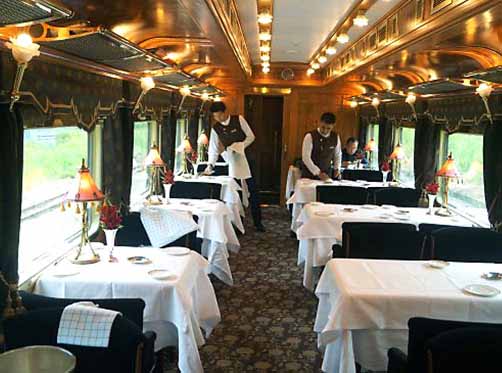 Belmond Eastern Oriental Express dining room
