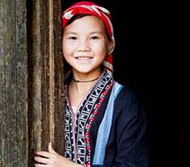 Hilltribe girl in Mai Chau, Vietnam