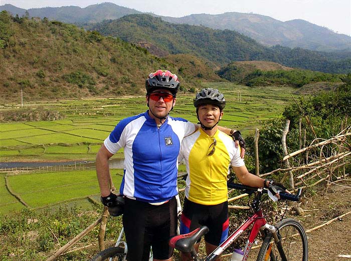 Vietnam bicycle tour near Dien Bien Phu