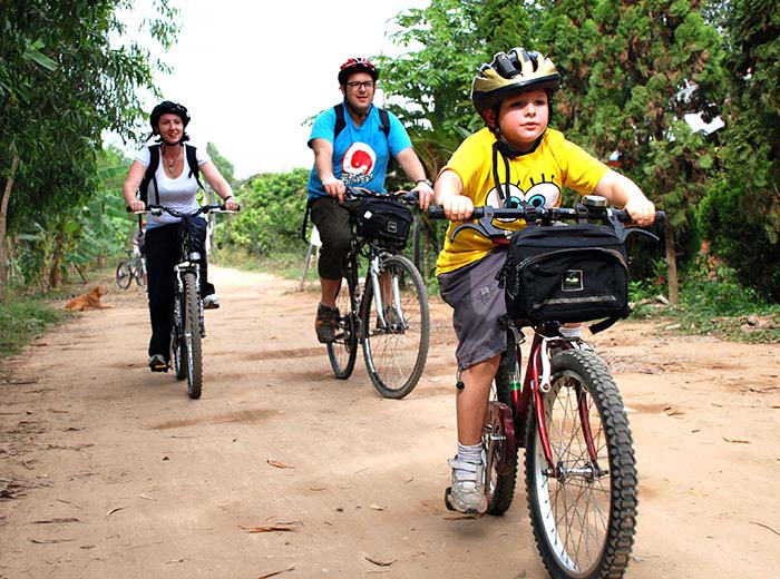 Vietnam family cycling tour