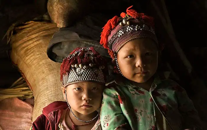Hilltribe children in Vietnam. Photo by Mark Tuschman.