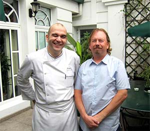 Neal Fraser of Red Brid with Metropole executive chef Andre Bosia, Hanoi, Vietnam