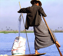 Inle Lake, Myanmar, rower