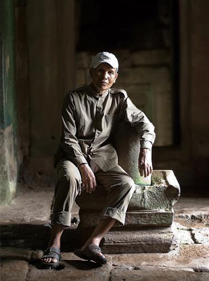 portrait of farmer in Vietnam